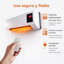 Cargar imagen en el visor de la galería, Calefactor y ventilador de pared 1800W